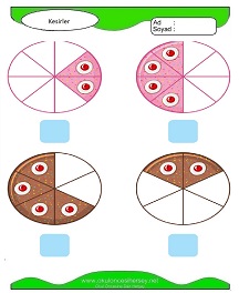 Kesirler Çalışma Sayfaları